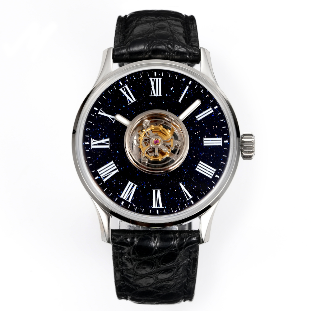HUASUO 40mm Gemstone Dial Men Watches H9028 Huasuo Watch Store