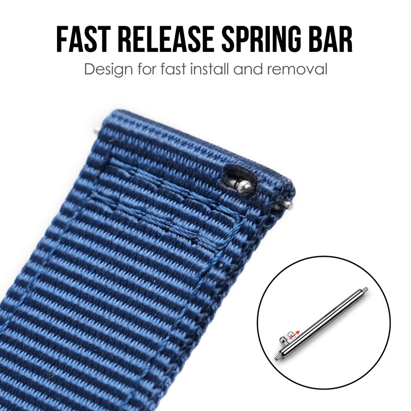 Tactical Nylon Watch strap Band Strap 20mm/22mm San Martin Watch