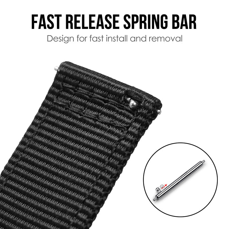 Tactical Nylon Watch strap Band Strap 20mm/22mm San Martin Watch