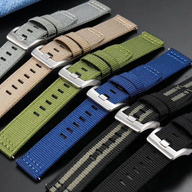 Tactical Nylon Watch strap Band Strap 20mm/22mm San Martin Watch