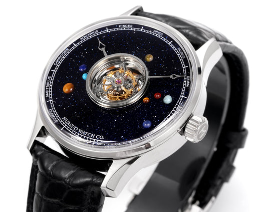 HUASUO 40mm Planet Gemstone Dial Men Watches H2492 Huasuo Watch Store