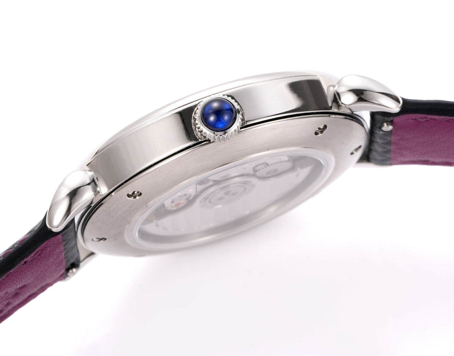 HUASUO 41mm Luxury Natural Purple Lazurite Dail Watches H2487 Huasuo Watch Store