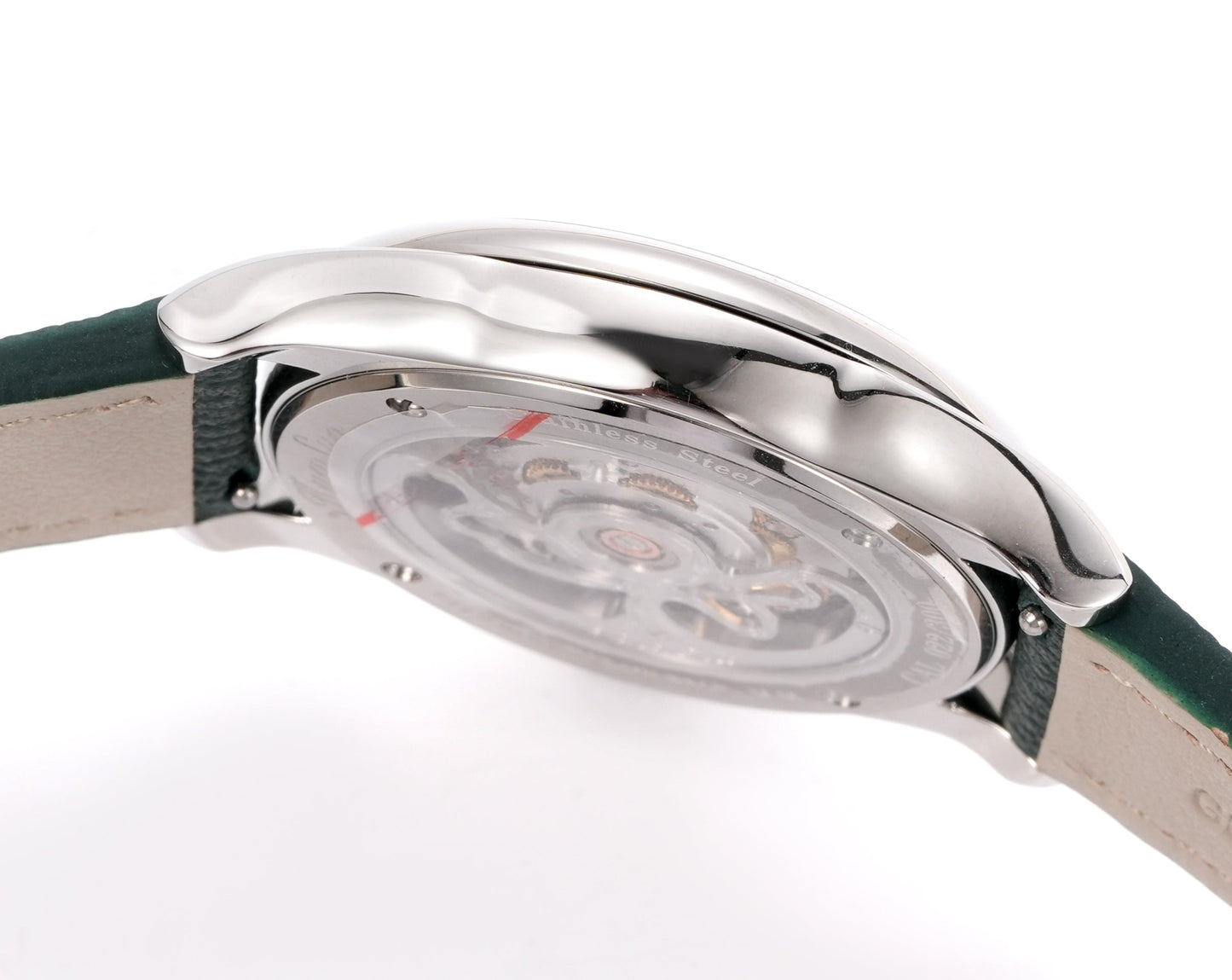 HUASUO 38mm Natural Malachite Men's Mechanical Watch Huasuo Watch Store