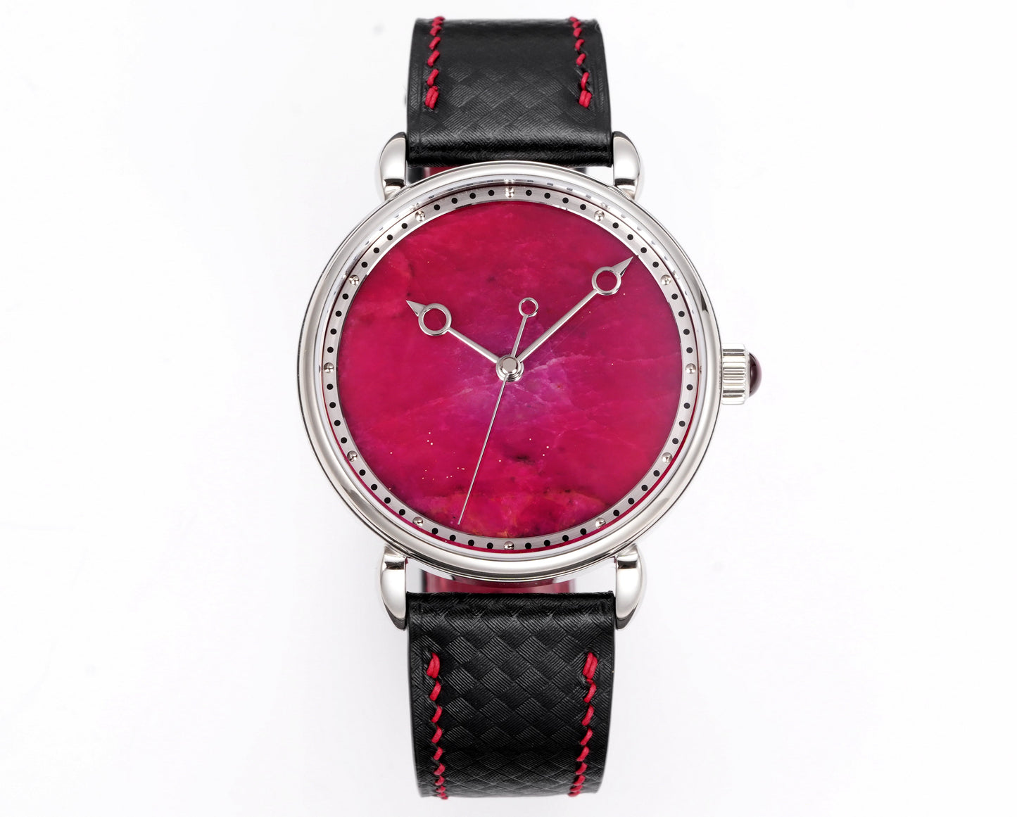 HUASUO 41mm Luxury Natural Purple Lazurite Dail Watches H2487 Huasuo Watch Store