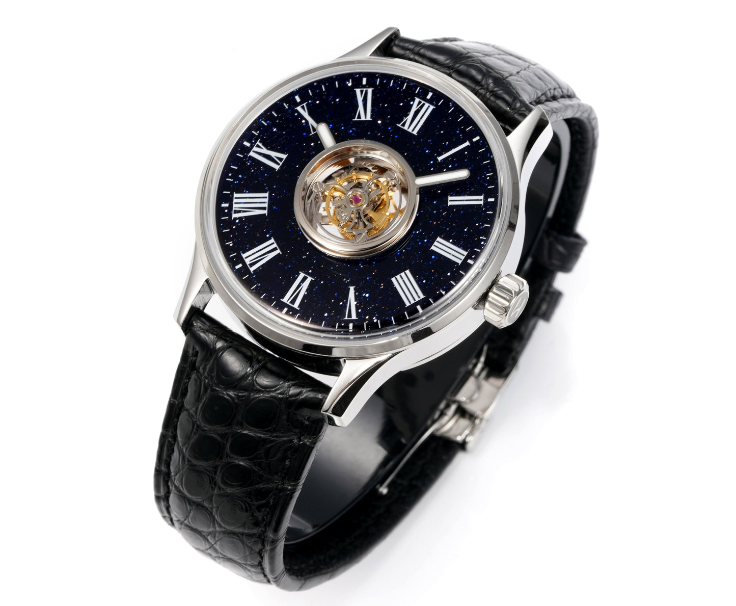 HUASUO 40mm Gemstone Dial Men Watches H9028 Huasuo Watch Store
