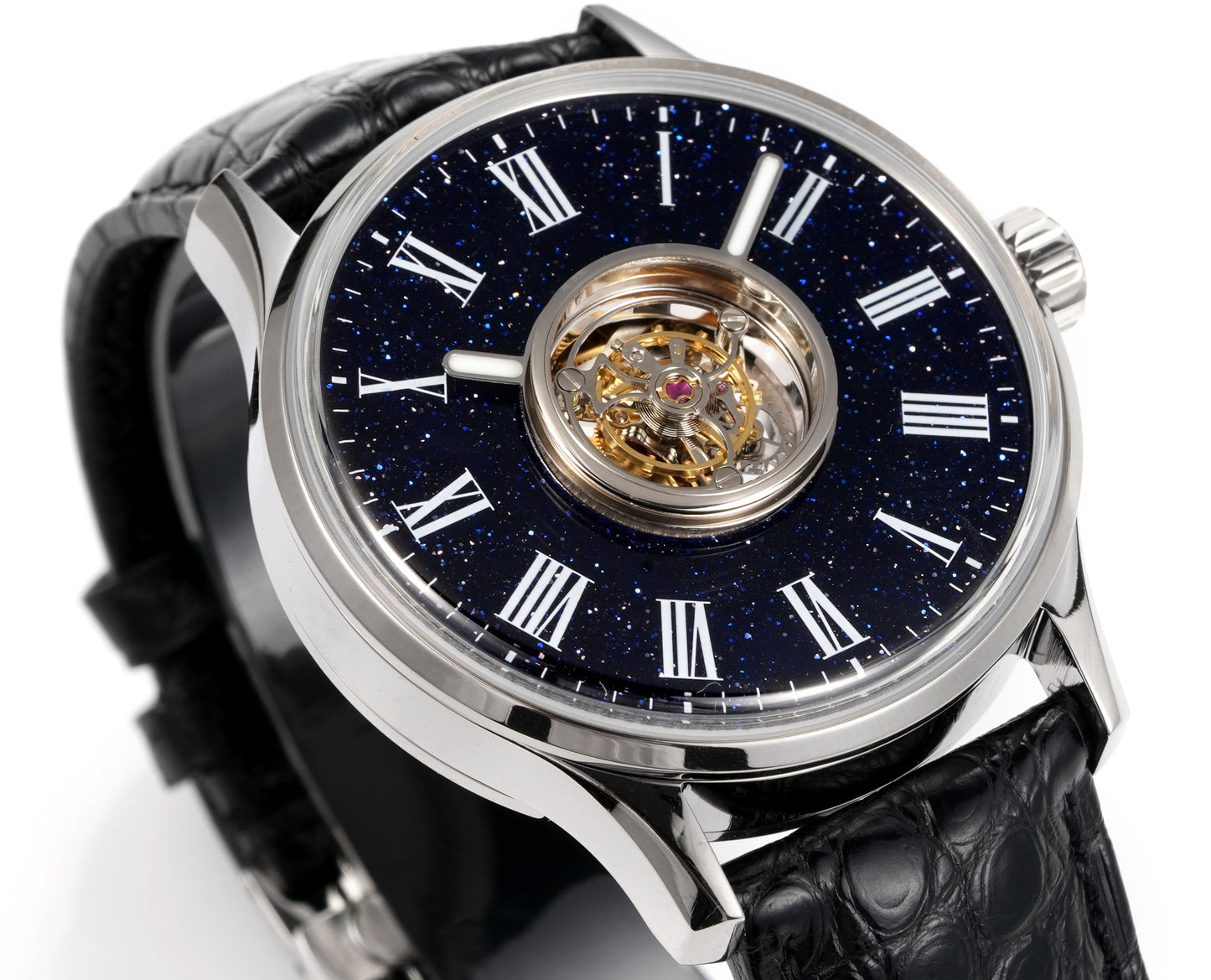 HUASUO 40mm Gemstone Dial Men Watches H9028 Huasuo Watch Store