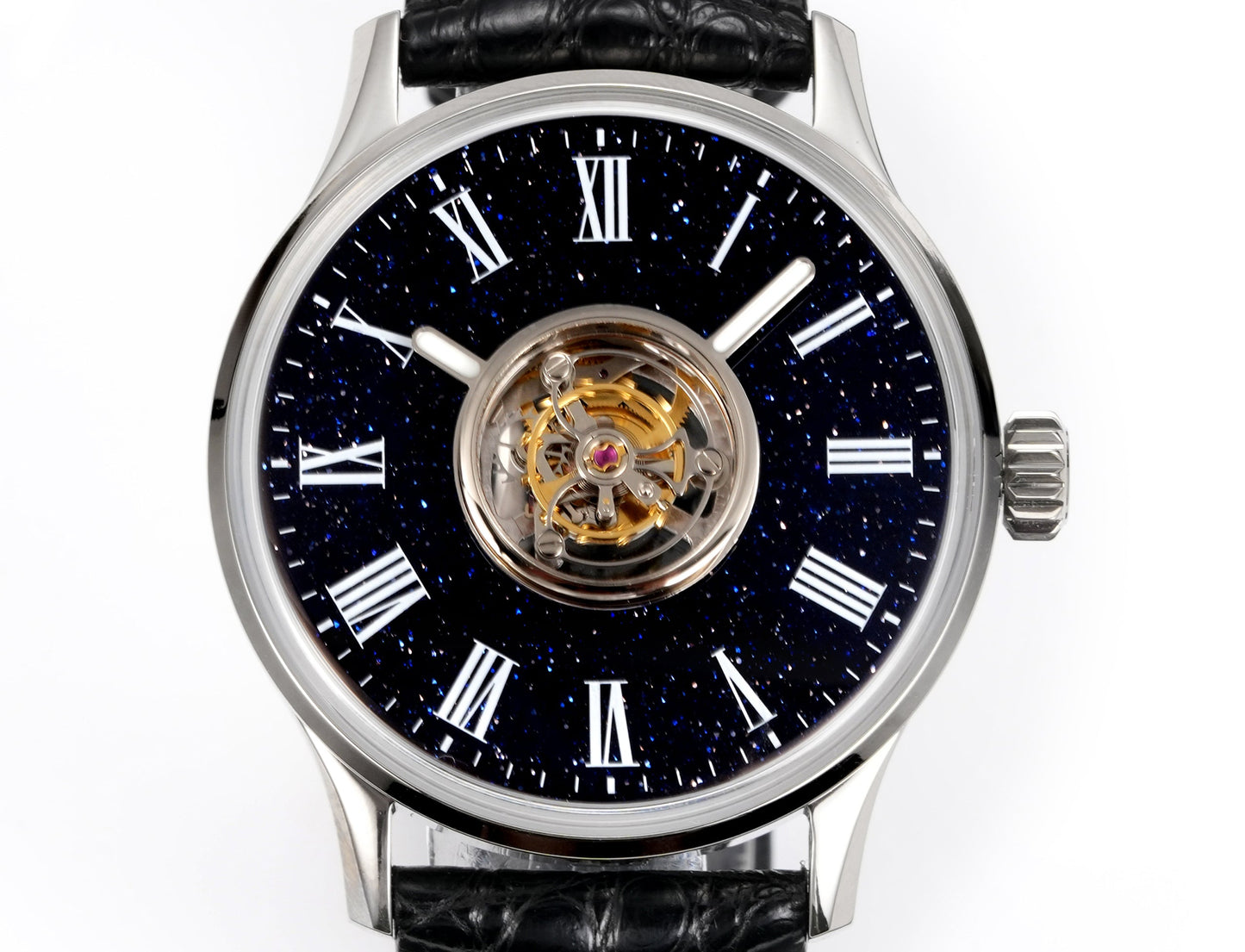 HUASUO 40mm Gemstone Dial Men Watches H9028 Huasuo Watch Store