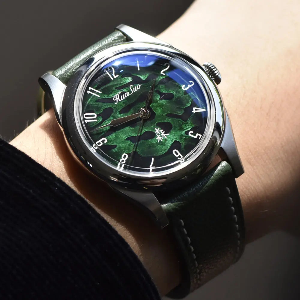HuaSuo 38mm Lacquered Dial PT5000 Automatic Watch Huasuo Watch Store