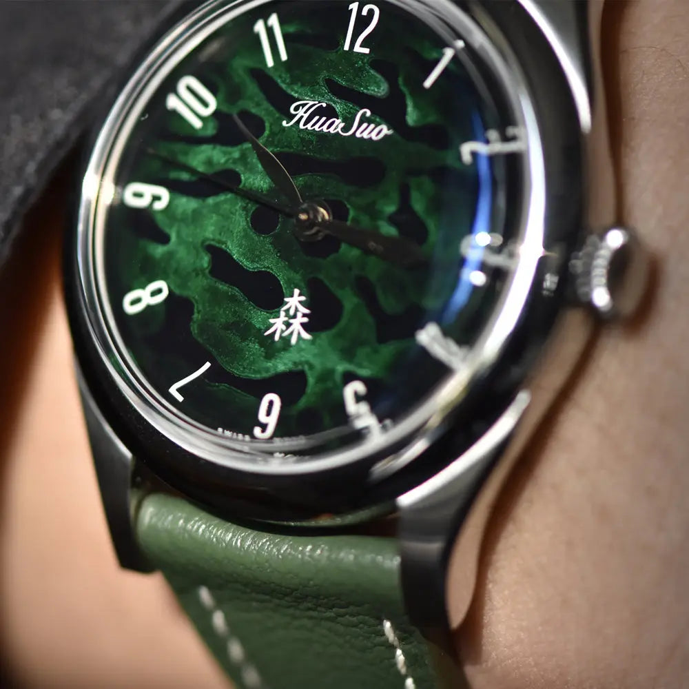 HuaSuo 38mm Lacquered Dial PT5000 Automatic Watch Huasuo Watch Store