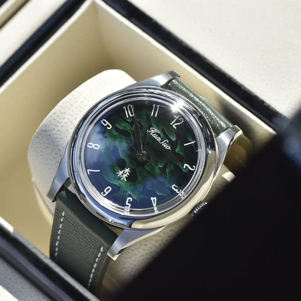 HuaSuo 38mm Lacquered Dial PT5000 Automatic Watch Huasuo Watch Store