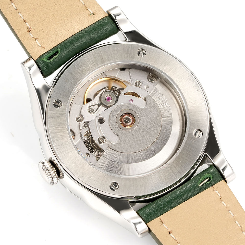 HUASUO 38mm Lacquer Dial Dress Men's Mechanical Watch Huasuo Watch Store