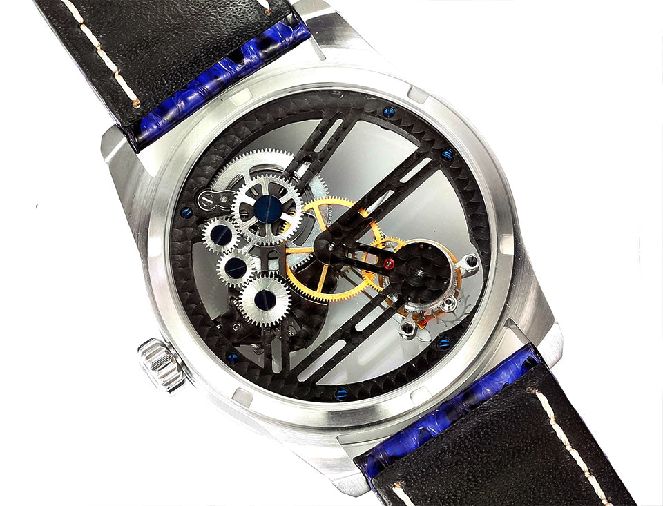 HUASUO 42mm Lacquer Inlaid Bezel 42mm Men's Mechanical Tourbillon Watch Huasuo Watch Store