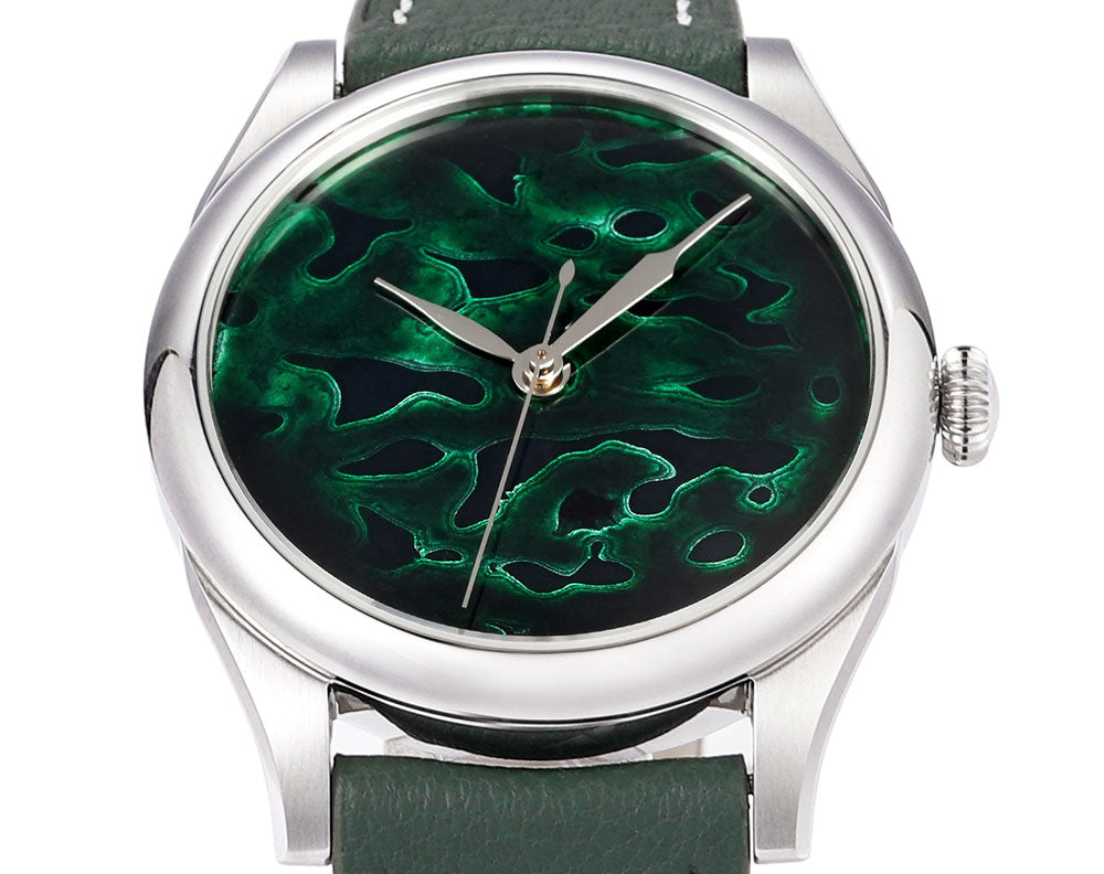 HUASUO 38mm Lacquer Dial Dress Men's Mechanical Watch Huasuo Watch Store