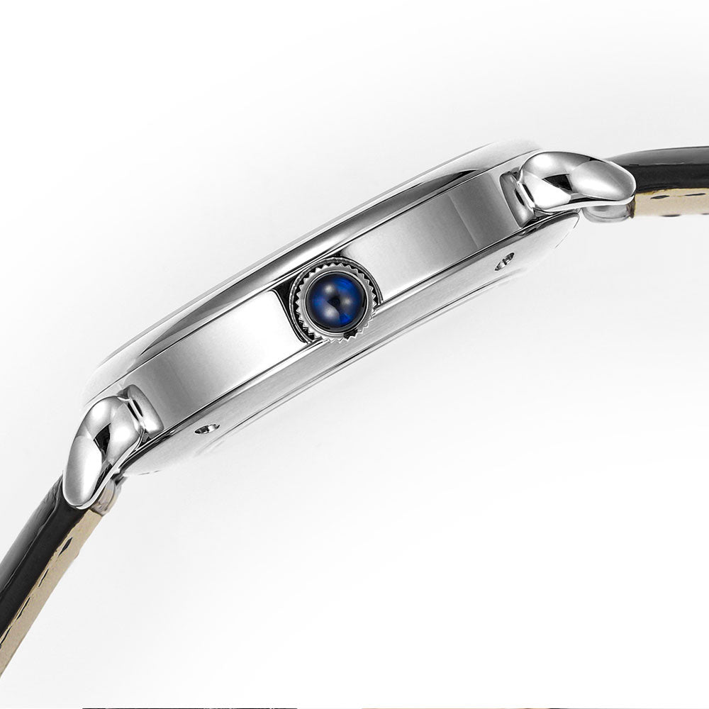 HUASUO 41mm Yelllow Or Blue Tiger's Eye Stone Dail Watches Huasuo Watch Store