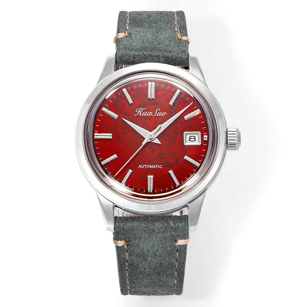 HUASUO 39mm NH35 Men's Handmade Lacquer Dial Watches Huasuo Watch Store