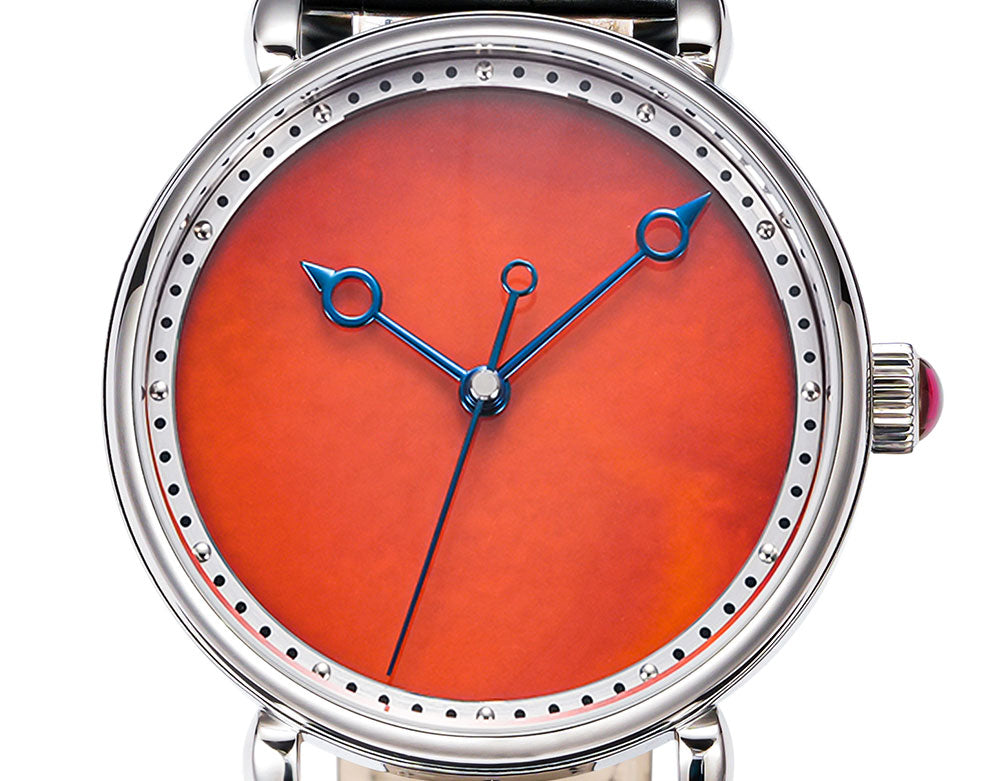 HUASUO Watches 41mm Seagull 2892 Luxury Red Agate Dial Automatic Watches Huasuo Watch Store