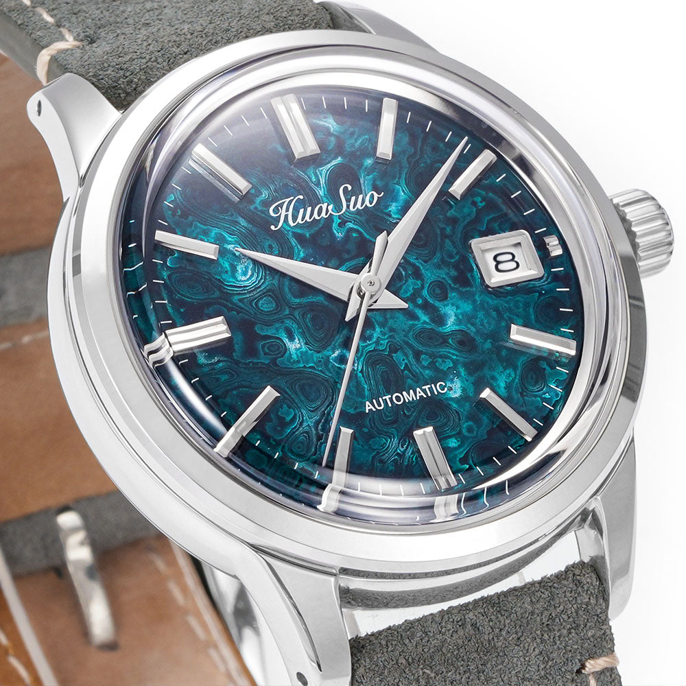 HUASUO 39mm NH35 Men's Handmade Lacquer Dial Watches Huasuo Watch Store