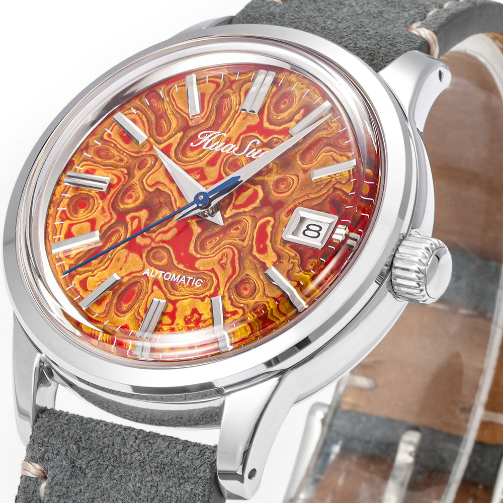 HUASUO 39mm NH35 Men's Handmade Lacquer Dial Watches Huasuo Watch Store