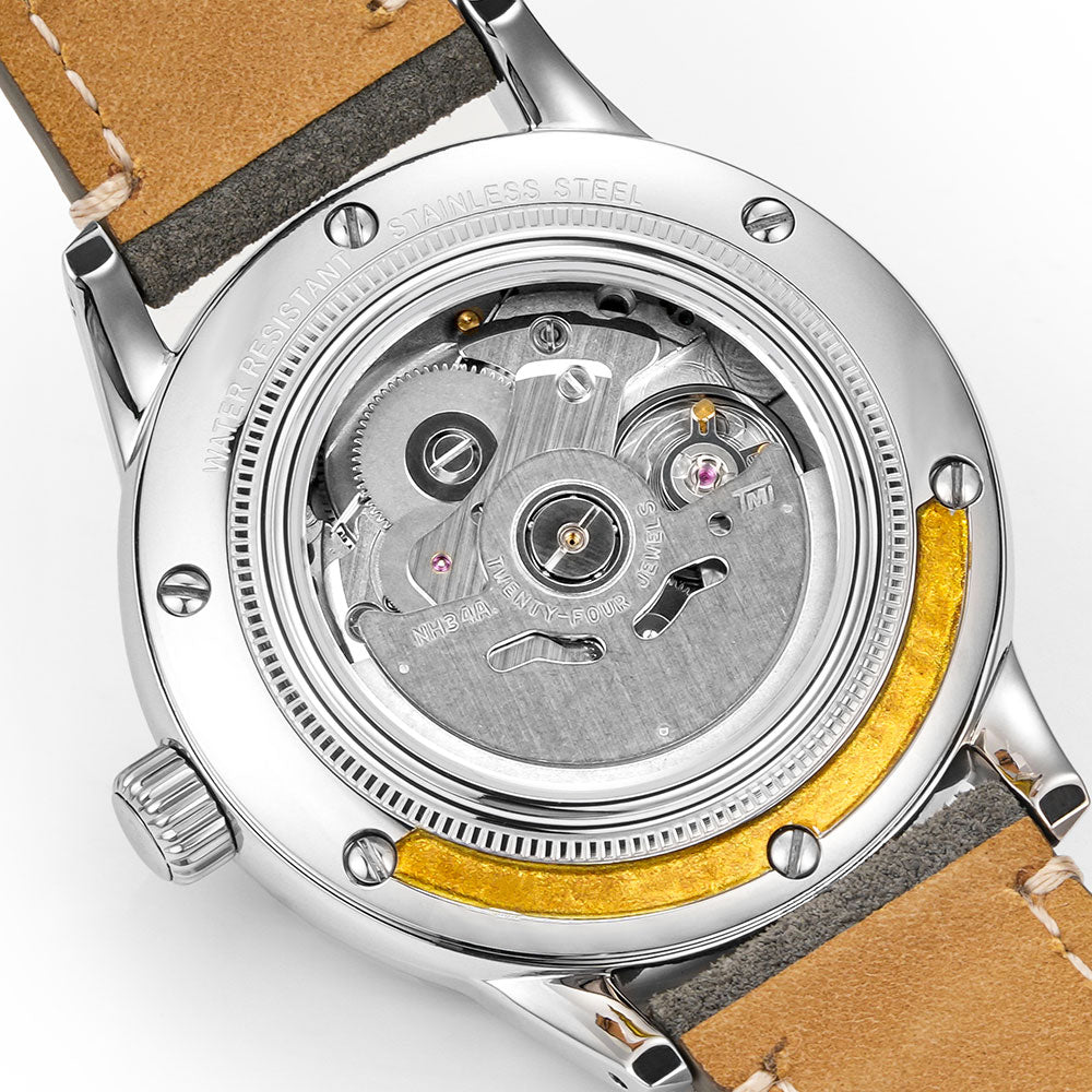 HUASUO 39mm NH35 Men's Handmade Lacquer Dial Watches Huasuo Watch Store