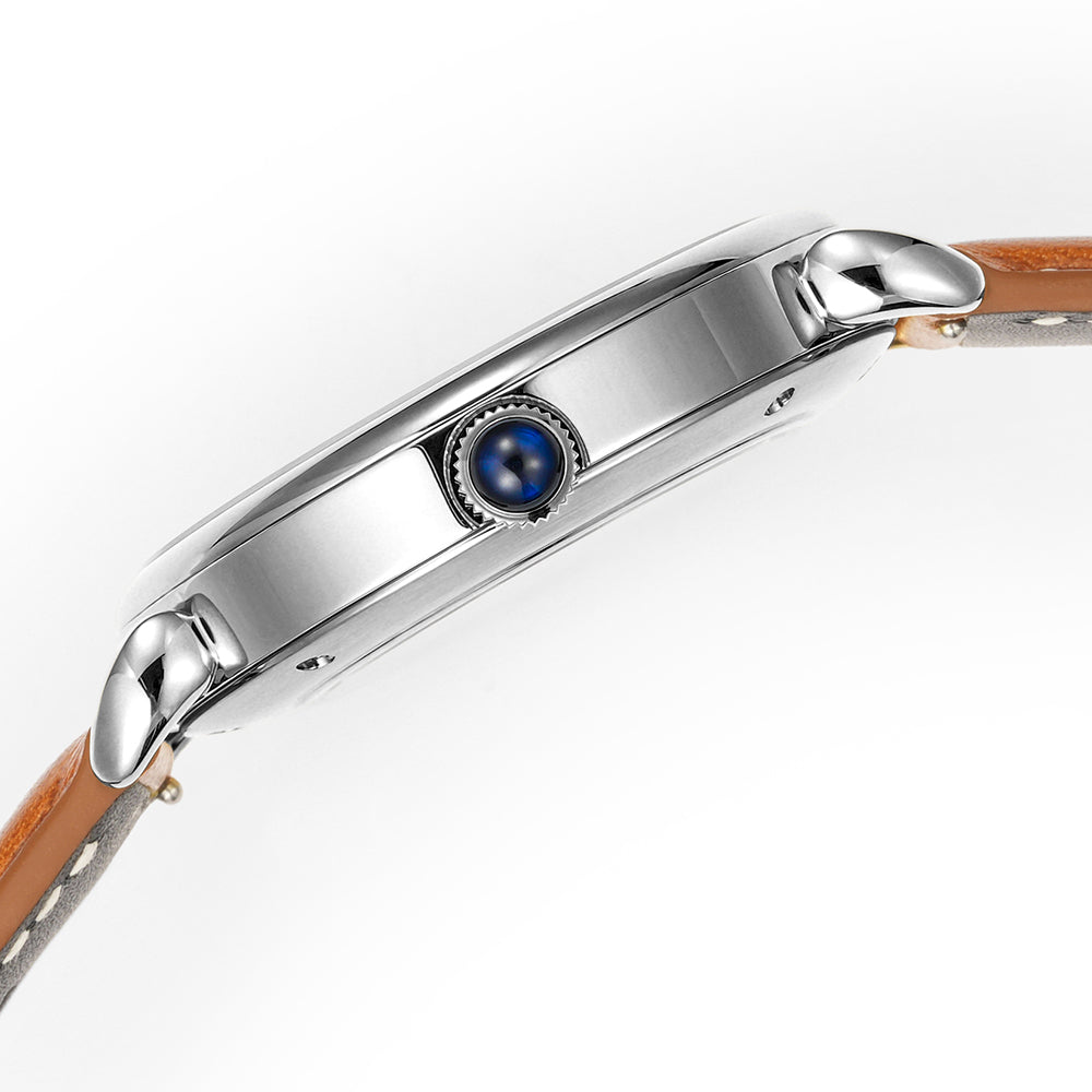 HUASUO 41mm Luxury Natural Gemstone Dail Watch Huasuo Watch Store