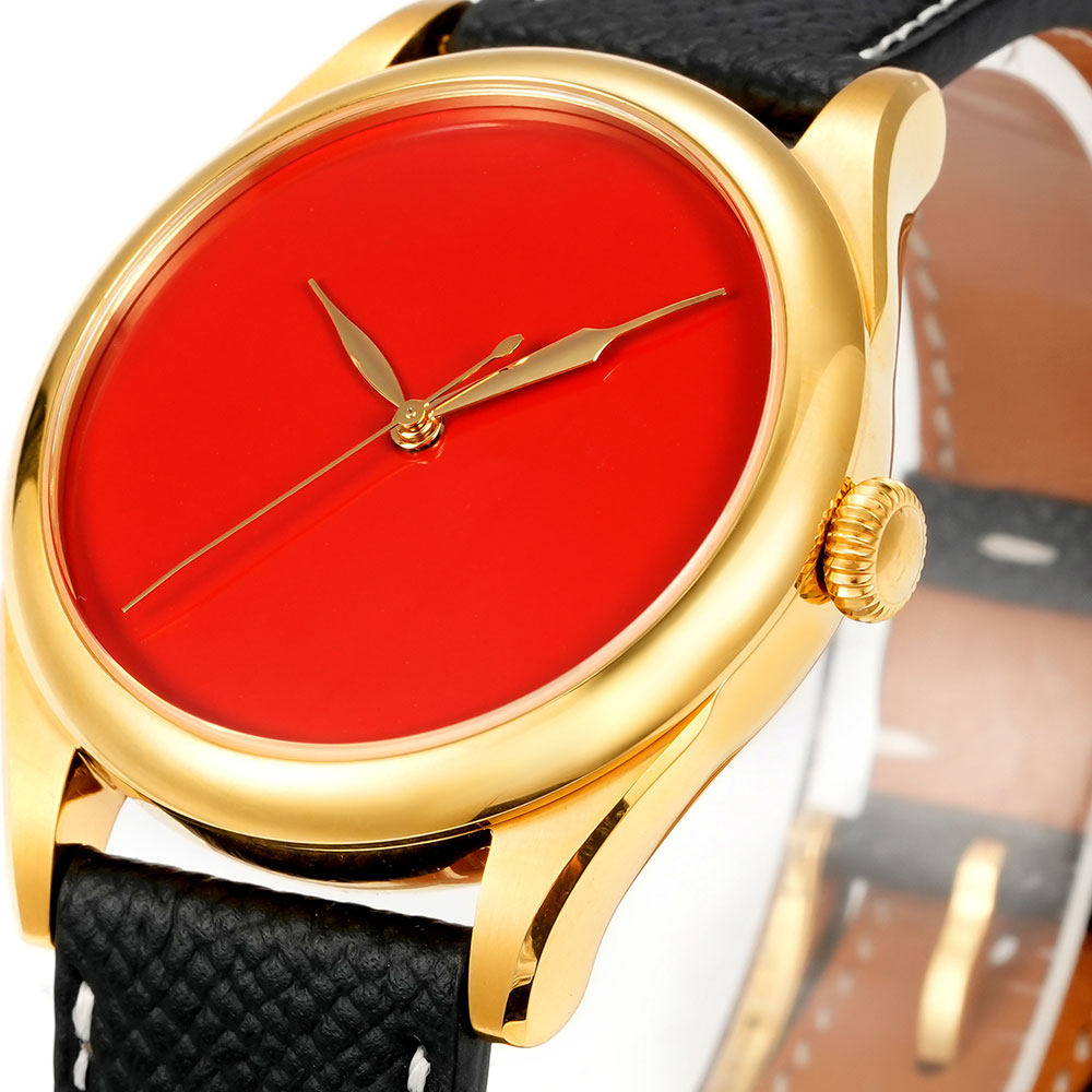 HUASUO 38mm Lacquer Men's Handmade Dial Watches Huasuo Watch Store