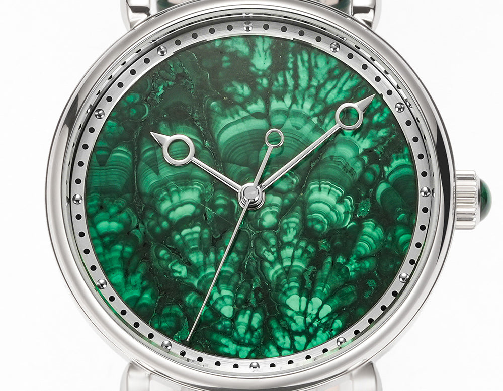 HUASUO 41mm ETA2892 Retro Jade Or Malachit Dial Mens Watches Huasuo Watch Store