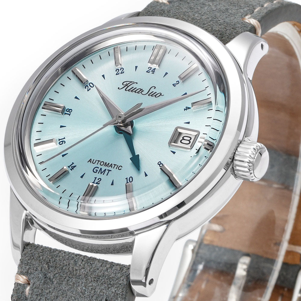 HUASUO 39mm NH34 GMT Automatic Mechanical Watches Huasuo Watch Store