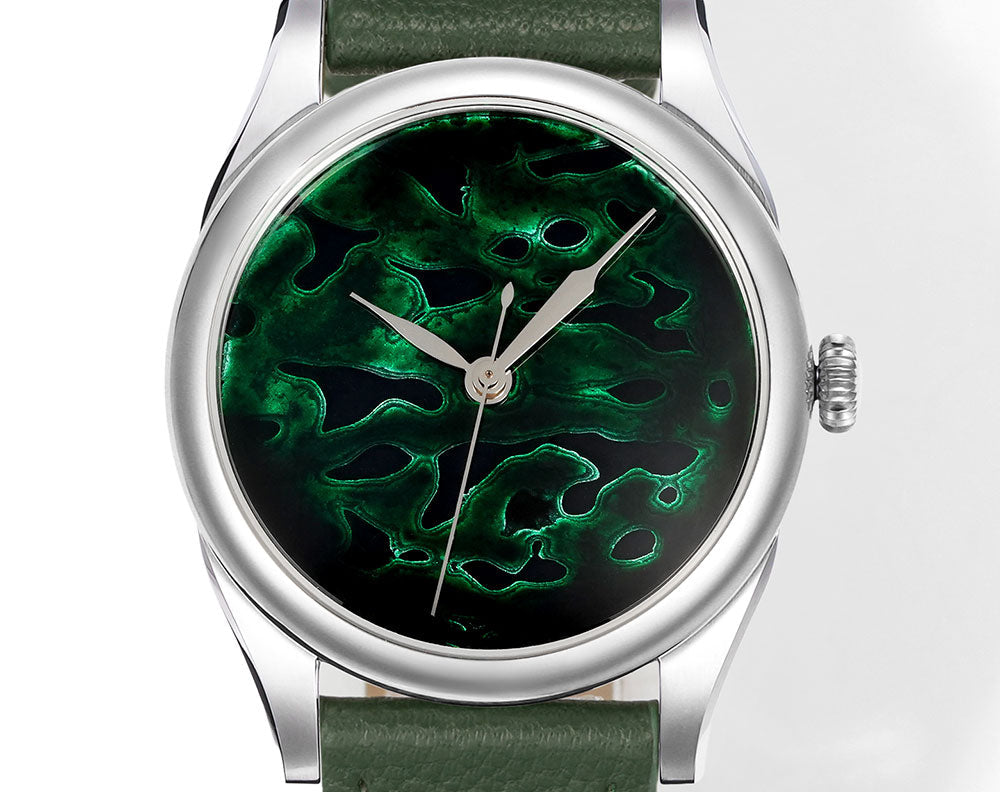 HUASUO 38mm Lacquer Dial Dress Men's Mechanical Watch Huasuo Watch Store