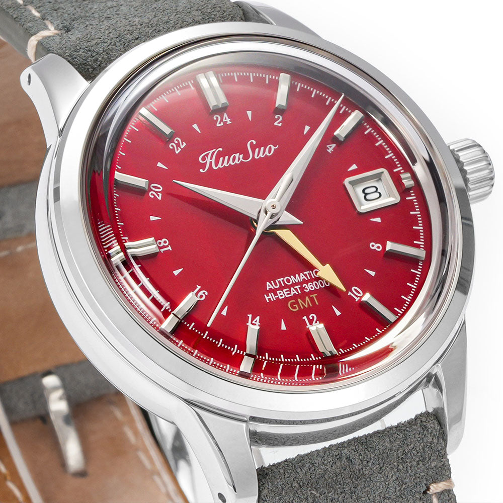 HUASUO 39mm NH34 GMT Automatic Mechanical Watches Huasuo Watch Store