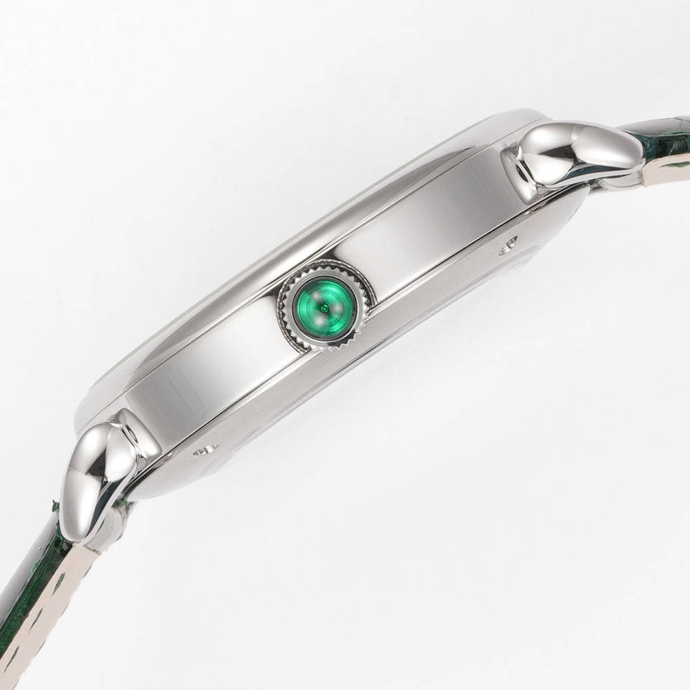 HUASUO 41mm ETA2892 Retro Jade Or Malachit Dial Mens Watches Huasuo Watch Store