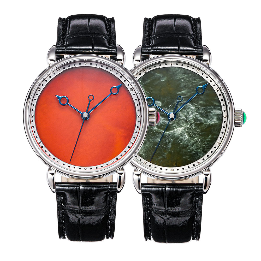 HUASUO Watches 41mm Seagull 2892 Luxury Red Agate Dial Automatic Watches Huasuo Watch Store