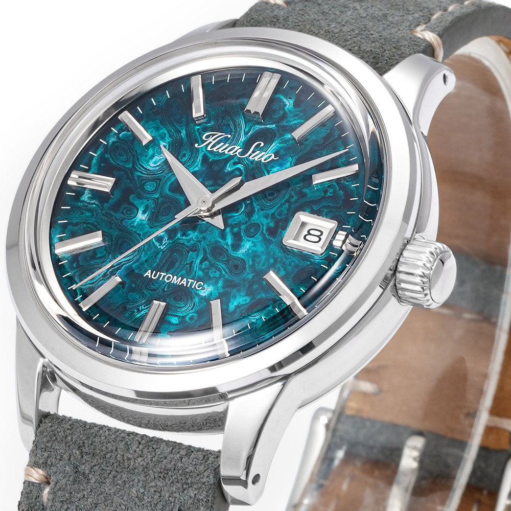 HUASUO 39mm NH35 Men's Handmade Lacquer Dial Watches Huasuo Watch Store