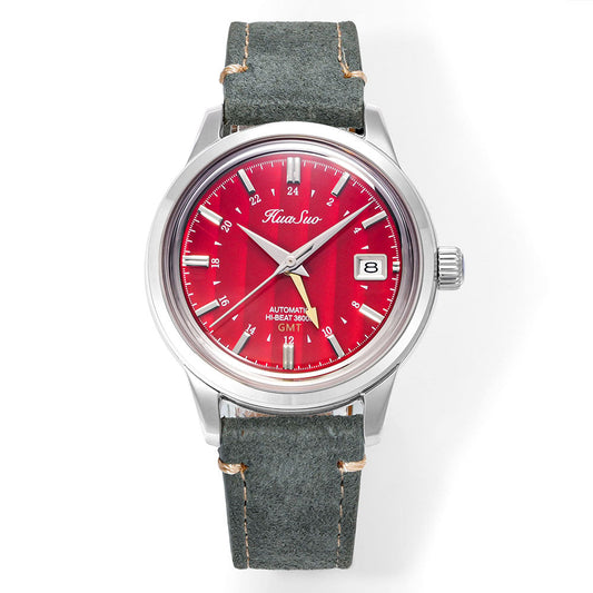 HUASUO 39mm NH34 GMT Automatic Mechanical Watches Huasuo Watch Store