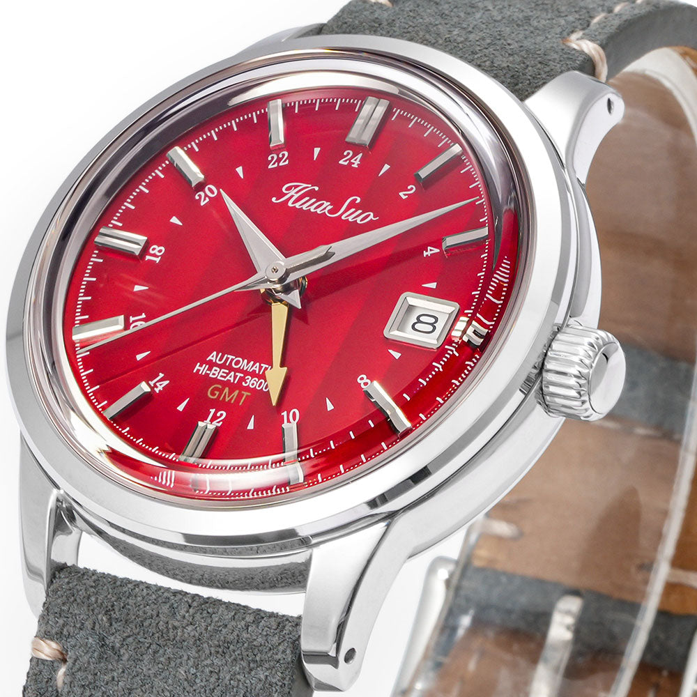 HUASUO 39mm NH34 GMT Automatic Mechanical Watches Huasuo Watch Store