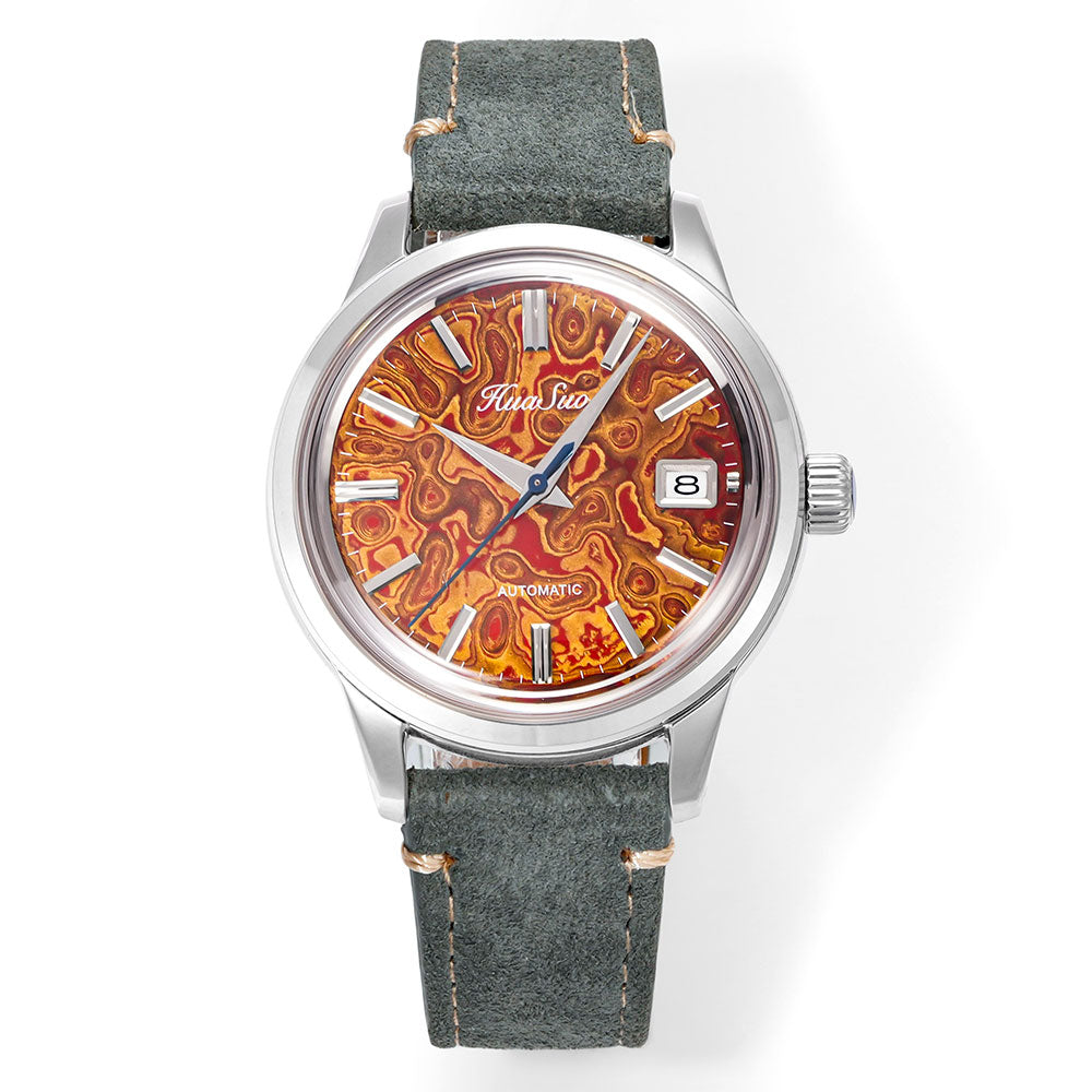 HUASUO 39mm NH35 Men's Handmade Lacquer Dial Watches Huasuo Watch Store