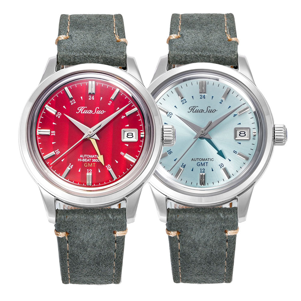 HUASUO 39mm NH34 GMT Automatic Mechanical Watches Huasuo Watch Store