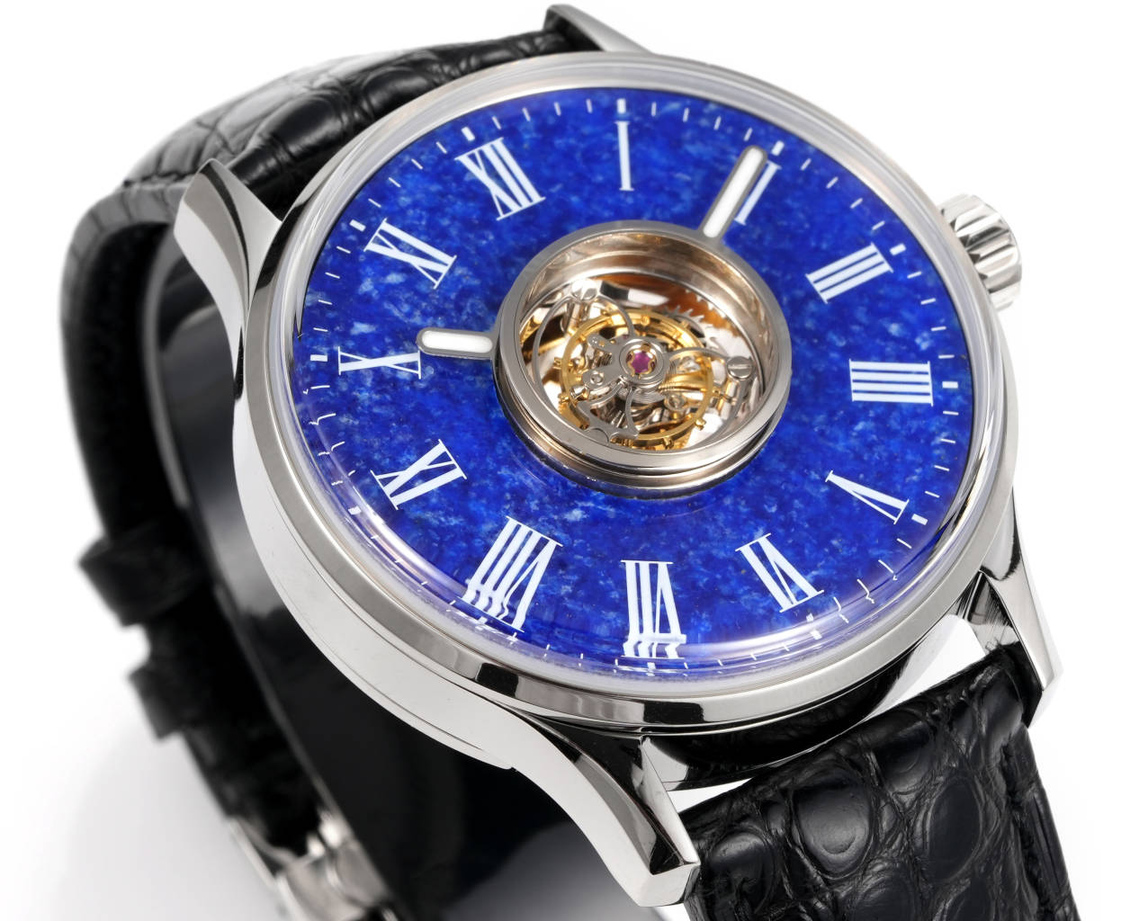 HUASUO 40mm Gemstone Dial Men Watches H9028 Huasuo Watch Store