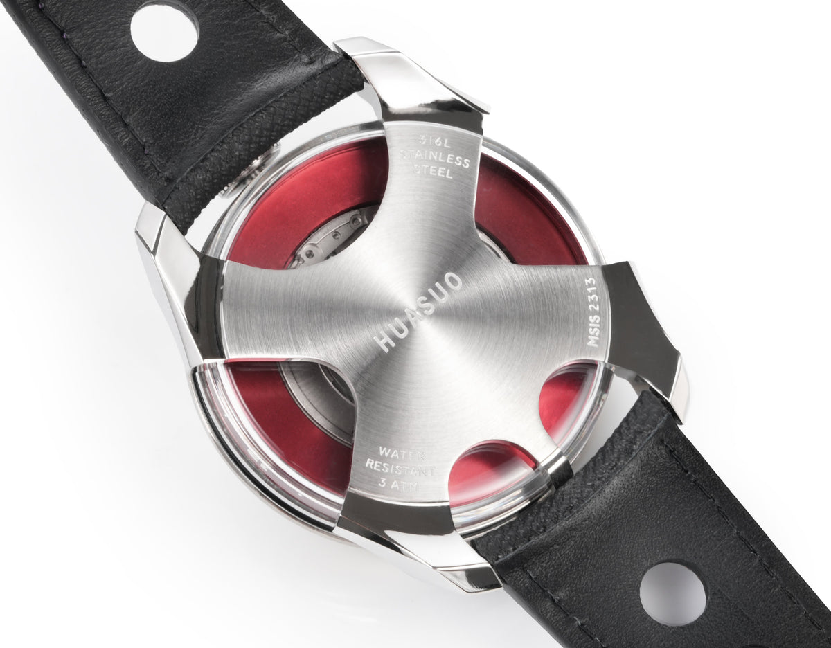 HUASUO 42mm Pioneer Series Open Work Automatic Mechanical Watch Huasuo Watch Store