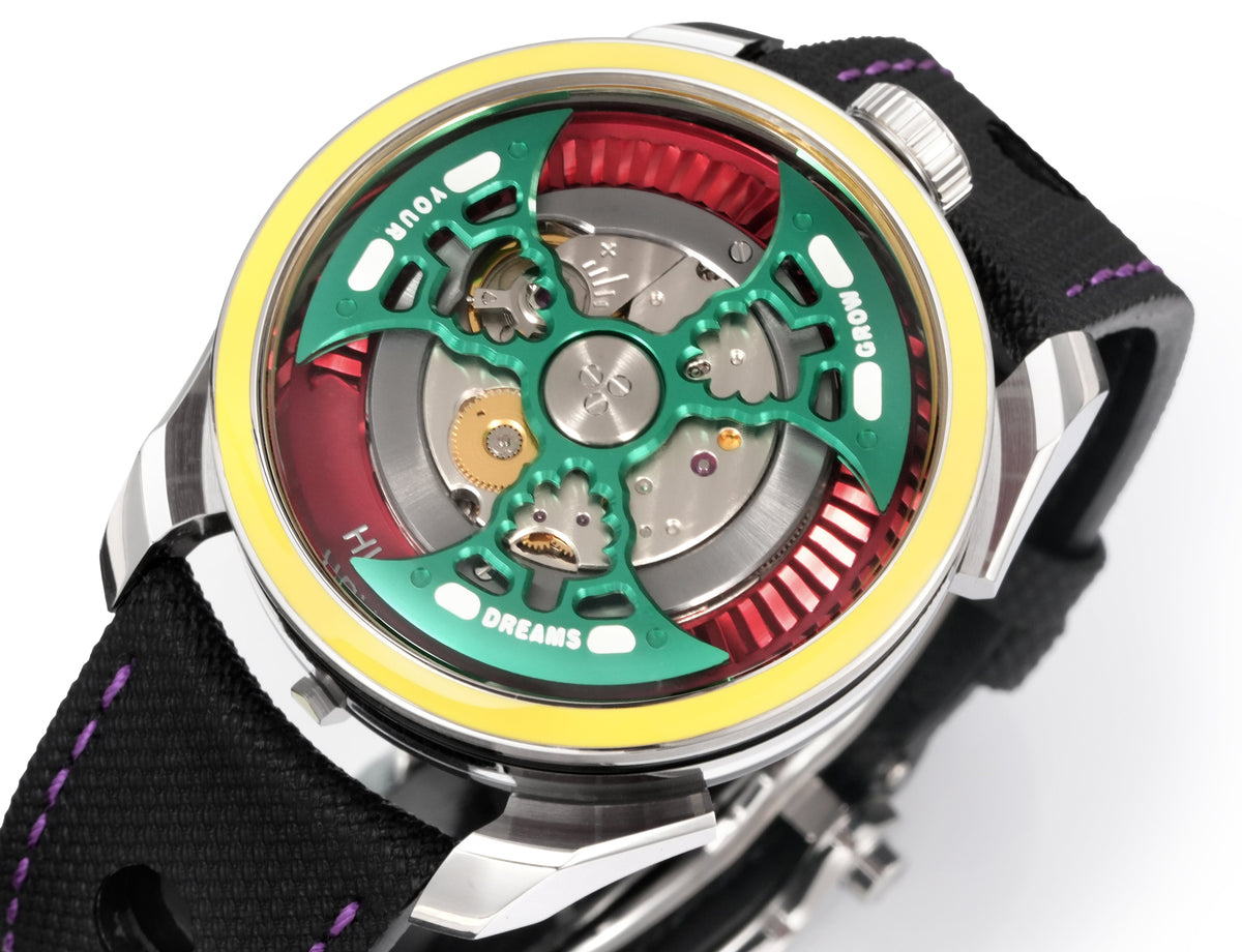 HUASUO 42mm Pioneer Series Open Work Automatic Mechanical Watch Huasuo Watch Store