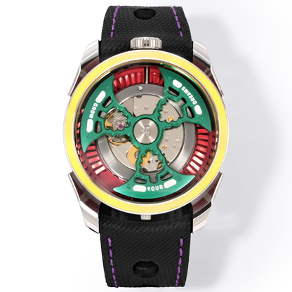 HUASUO 42mm Pioneer Series Open Work Automatic Mechanical Watch Huasuo Watch Store
