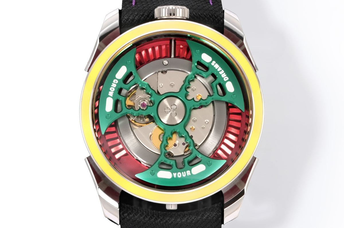 HUASUO 42mm Pioneer Series Open Work Automatic Mechanical Watch Huasuo Watch Store