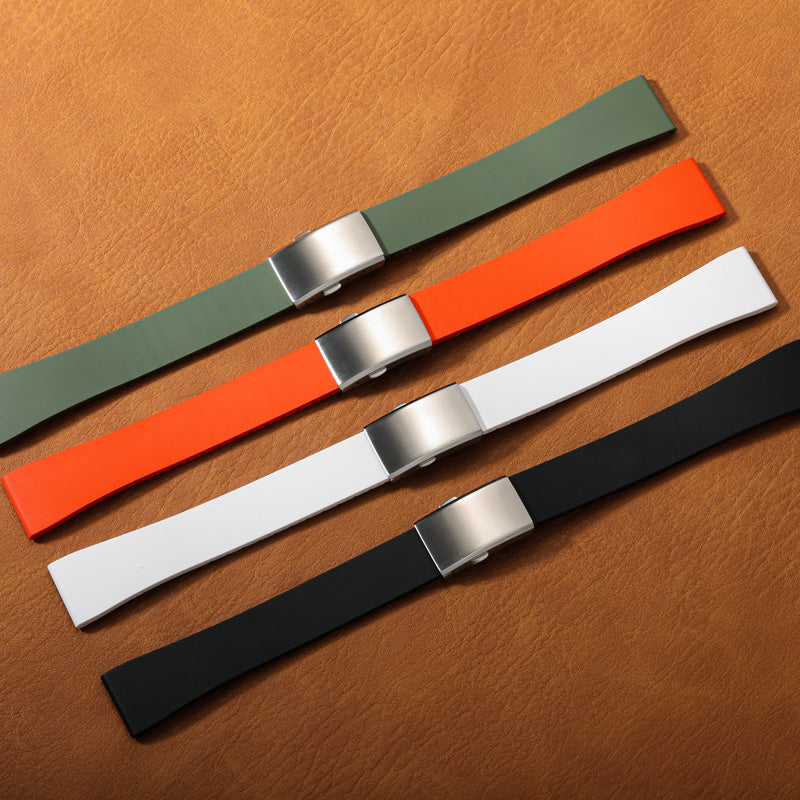 Cut-to-Size CTS FKM Rubber Watch Strap San Martin Watch
