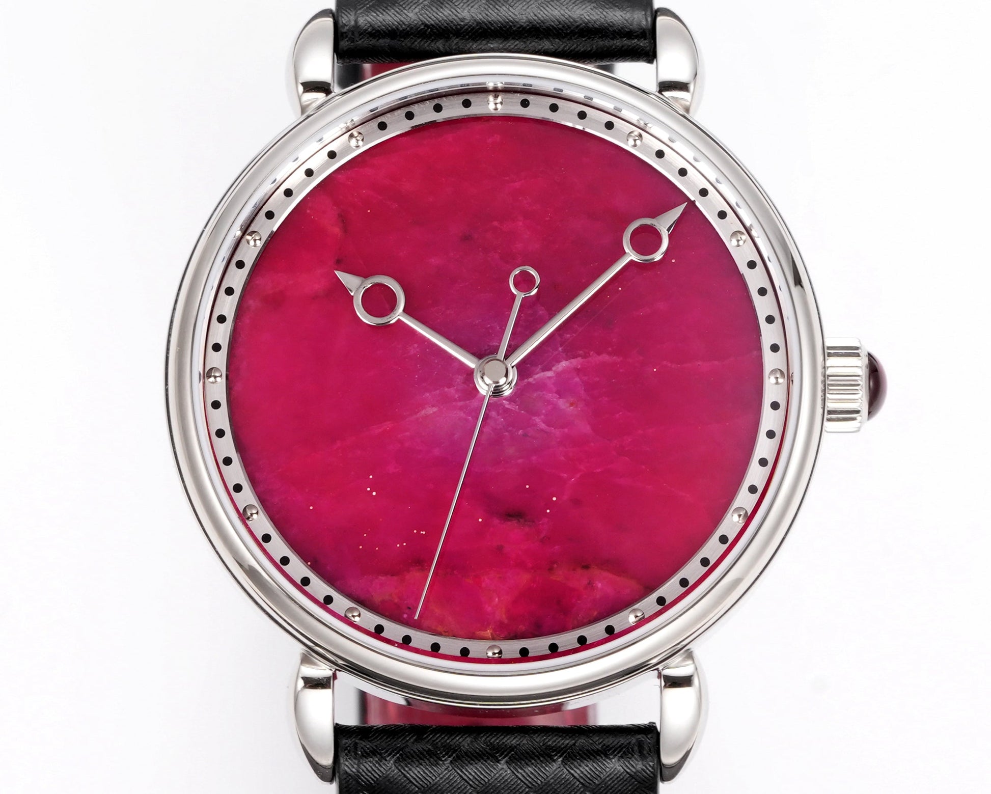 HUASUO 41mm Luxury Natural  Purple Lazurite Dail Watches H2487 Huasuo Watch Store