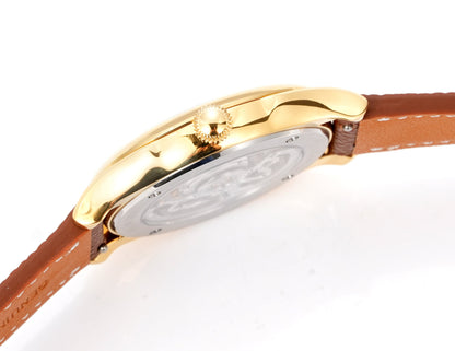 HUASUO 38mm Natural Malachite & Tiger’s Eye Mechanical Dress Men Watch Huasuo Watch Store