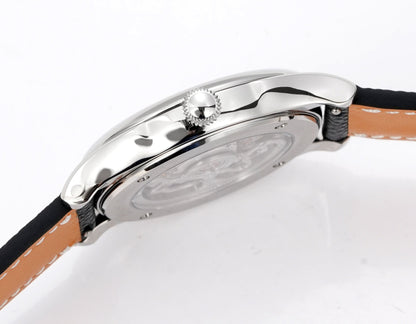 HUASUO 38mm Luxury Dress Lapis Lazuli Mechanical Men Watch huasuowatch