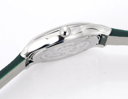 HUASUO 38mm Natural Malachite & Tiger’s Eye Mechanical Dress Men Watch Huasuo Watch Store