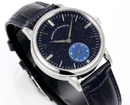 HUASUO 38mmStarry Blue Sandstone Mechanical Men Watch Huasuo Watch Store