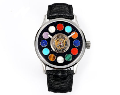 HUASUO 40mm Gemstone Dial Men Watches H9028 Huasuo Watch Store