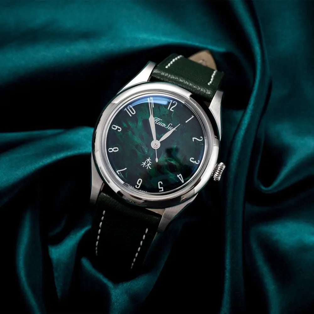 HuaSuo 38mm Lacquered Dial PT5000 Automatic Watch Huasuo Watch Store