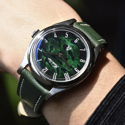HuaSuo 38mm Lacquered Dial PT5000 Automatic Watch Huasuo Watch Store